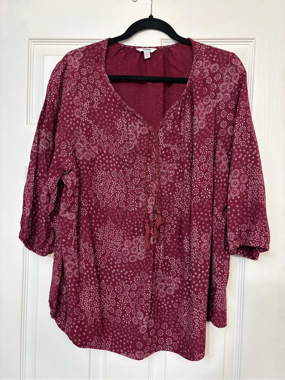 Sonoma Printed Peasant Blouse